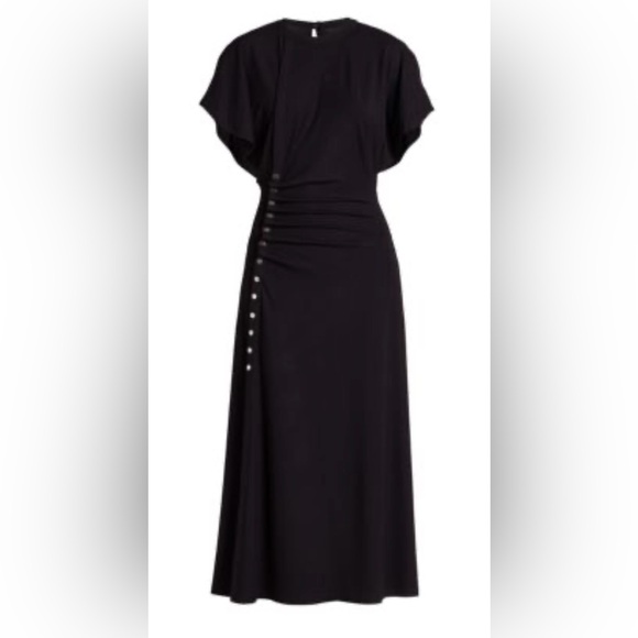 **Paco Rabanne** Black Stretch Jersey Dress